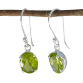 Evelyn Green Solitaire Dangle Earrings for Any Occasion Peridot Green Dangle