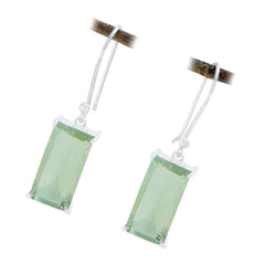Nari Green Solitaire Dangle Earrings for Everyday Glam