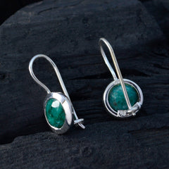 Nayara Green Solitaire Dangle Earrings for Every Occasion