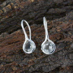 Ida Green Solitaire Dangle Earrings - Gemstone Elegance