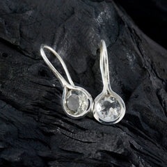 Ida Green Solitaire Dangle Earrings - Gemstone Elegance