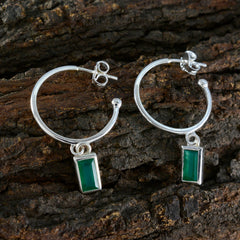Sofia Green Solitaire Dangle Earrings for Any Occasion