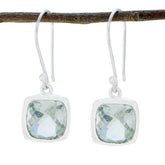 Wen Green Solitaire Dangle Earrings for Everyday Glam Green Amethyst Green Dangle