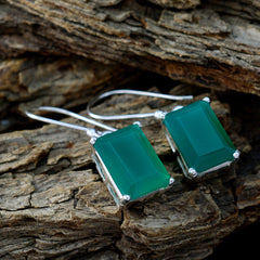 Julia Green Solitaire Dangle Earrings for Chic Style