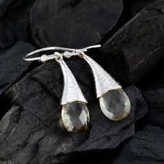 Soo-jin Green Solitaire Dangle Earrings for Glam Style