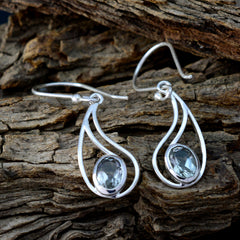 Constanza Green Solitaire Dangle Earrings for Glam Look