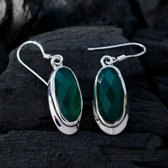 Natalia Green Solitaire Dangle Earrings for Glam Looks