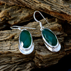 Natalia Green Solitaire Dangle Earrings for Glam Looks