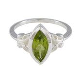 Zoey Green Solitaire Ring - Stylish Gemstone Jewelry Peridot Green