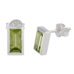 Hannah Green Solitaire Stud Earrings for Everyday Glam