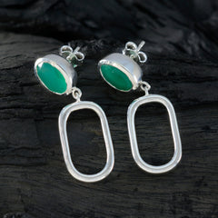 Julieta Green Solitaire Stud Earrings for Chic Style