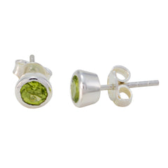 Ida Green Solitaire Stud Earrings for Everyday Glam