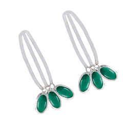 Pilar Green Statement Stud Earrings for Fashion Lovers