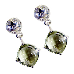 Rina Green Stud Earrings India - Elegant Gemstone Jewelry