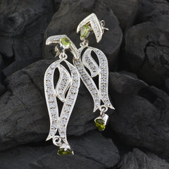 Angel Green Stud Earrings with Elegant Design