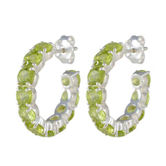 Isla Green Stud Earrings for Everyday Glam Peridot Green Stud