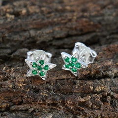 Paula Green Stud Earrings with Star Design