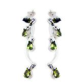 Rebeca Green Stud Earrings for Vibrant Looks Peridot Green Stud