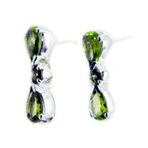 Julia Green Stud Earrings for Everyday Glam Peridot Green Stud