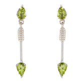 Sara Green Stud Earrings for Everyday Glam Peridot Green Stud