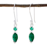 Mathilde Green Whisper Dangle Earrings for Every Occasion Indian Emerald Green Dangle