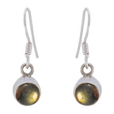 Ha-eun Grey Dangle Earrings for Everyday Glamour Labradorite Gray Dangle