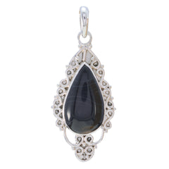 Zoe Grey Rope-Wire Pendant with Elegant Design Jasper grey Grey
