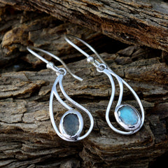 Yuna Grey Solitaire Dangle Earrings - Elegant Design
