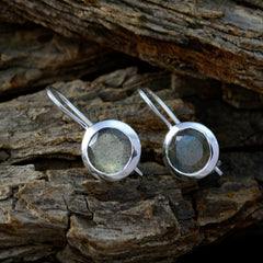 Bella Grey Solitaire Dangle Earrings for Everyday Elegance