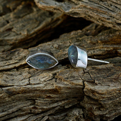 Li Lee Grey Solitaire Stud Earrings for Everyday Elegance