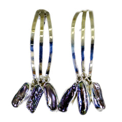 Hye-jin Grey Statement Dangle Earrings for Chic Style