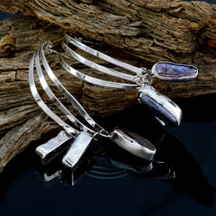 Hye-jin Grey Statement Dangle Earrings for Chic Style