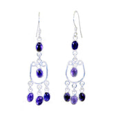 Hana Purple Dangle Earrings - Vibrant & Stylish Jewelry Amethyst Purple Dangle