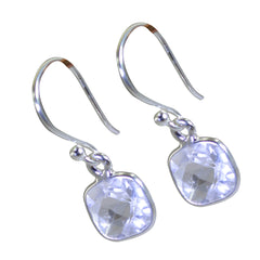 Hana White Dangle Earrings for Stylish Everyday Wear