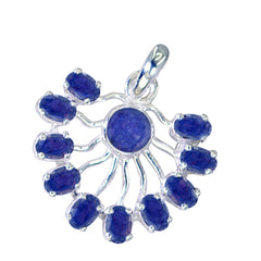 Hanna Blue wedding Statement Pendant