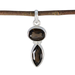 Hanna Brown Love Whisper-thin Pendant Smoky Quartz Brown Brown
