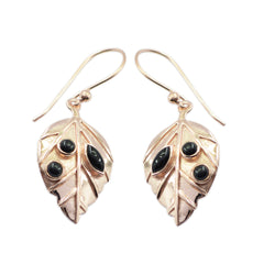 Hazel Black Featherlight Earrings for Elegant Style Black Onyx Black Dangle