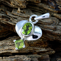 Hazel Green Pendant Jewelry by Hazel - Silver Gemstone Charm