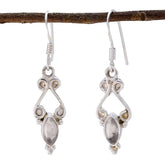 Hazel Pink Dangle Earrings for Everyday Glam Rose Quartz Pink Dangle