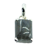 Nora Heart Pendant Necklace - Elegant Fashion Jewelry Labradorite Grey Grey