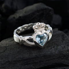 Zazlle Heart-Shaped Gemstone Ring for Everyday Glam