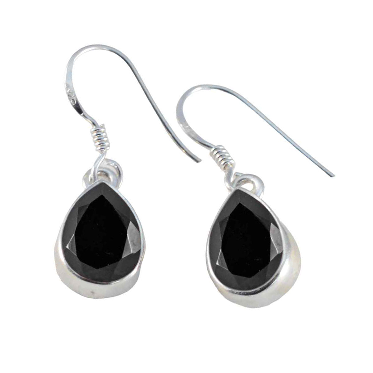 Hye-jin Black Solitaire Earrings for Every Occasion Black Onyx Black Dangle