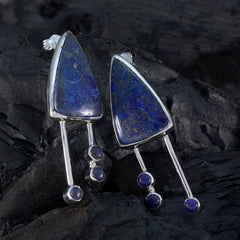 Isabella Blue Stud Earrings for Stylish Glam
