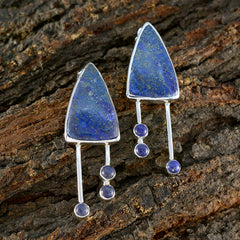 Isabella Blue Stud Earrings for Stylish Glam