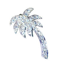 Isabella White Pendant Jewelry Palm Tree Charm