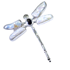 Isabelle Black Armor Pendant - Stylish Dragonfly Design