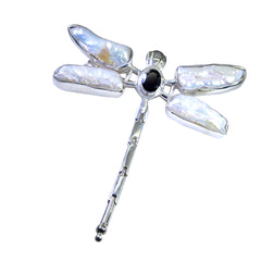 Isabelle Black Armor Pendant - Stylish Dragonfly Design