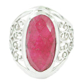 Isabelle Filigree Red Ring for Everyday Glam Indian Ruby Red