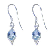 Isadora Blue Dangle Earrings for Chic Everyday Style Blue topaz Blue Dangle