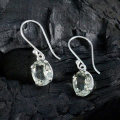 Isadora Green Solitaire Earrings - Elegant Everyday Wear